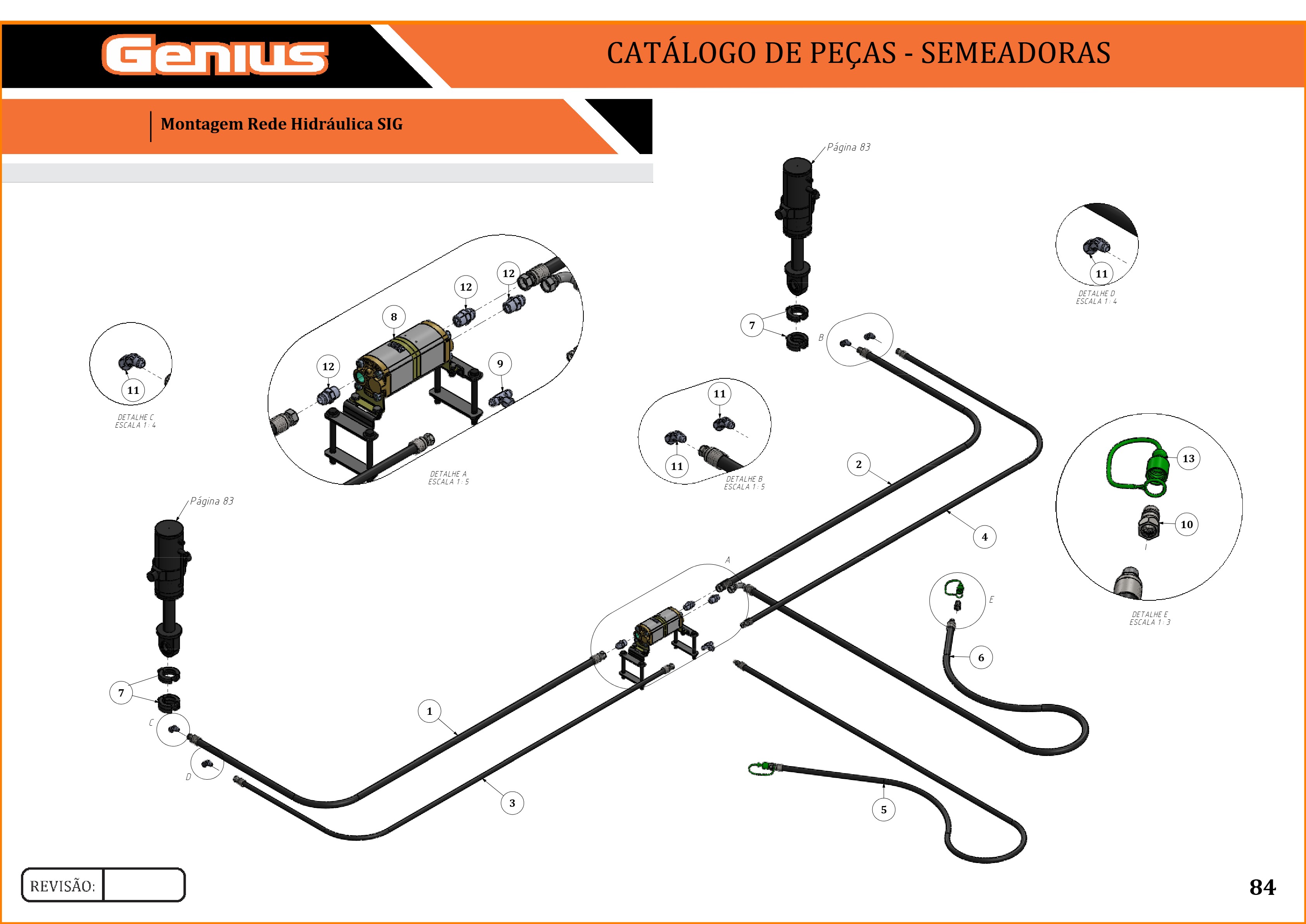 Montagem Mangueira Hidráulica 3M 1/2"-SIG 15175