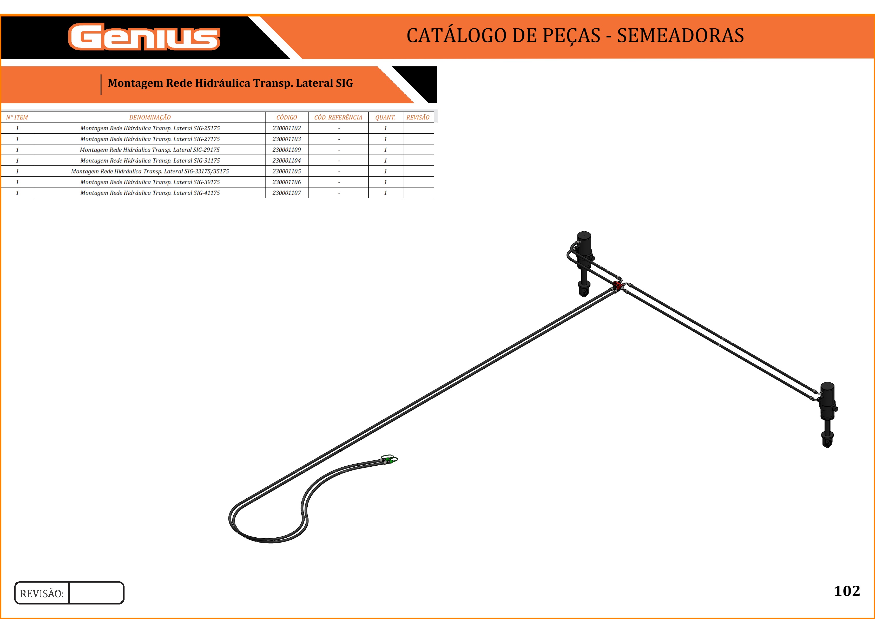 Montagem Rede Hidráulica Transp. Lateral SIG-25175