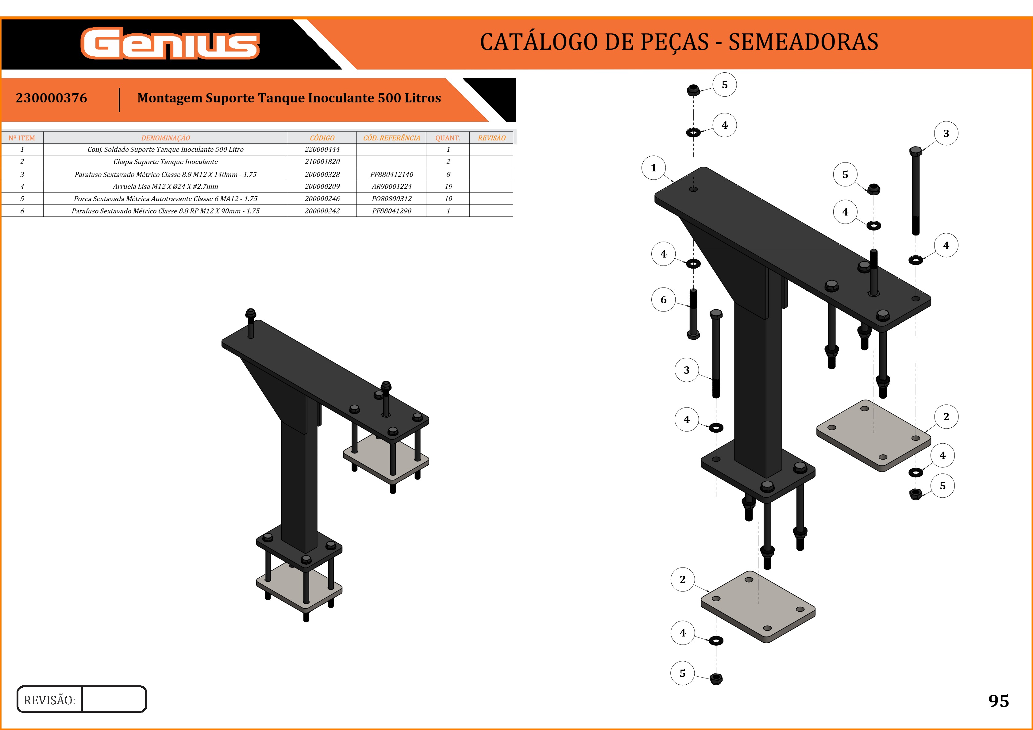 Montagem Suporte Tanque Inoculante 500 Litros