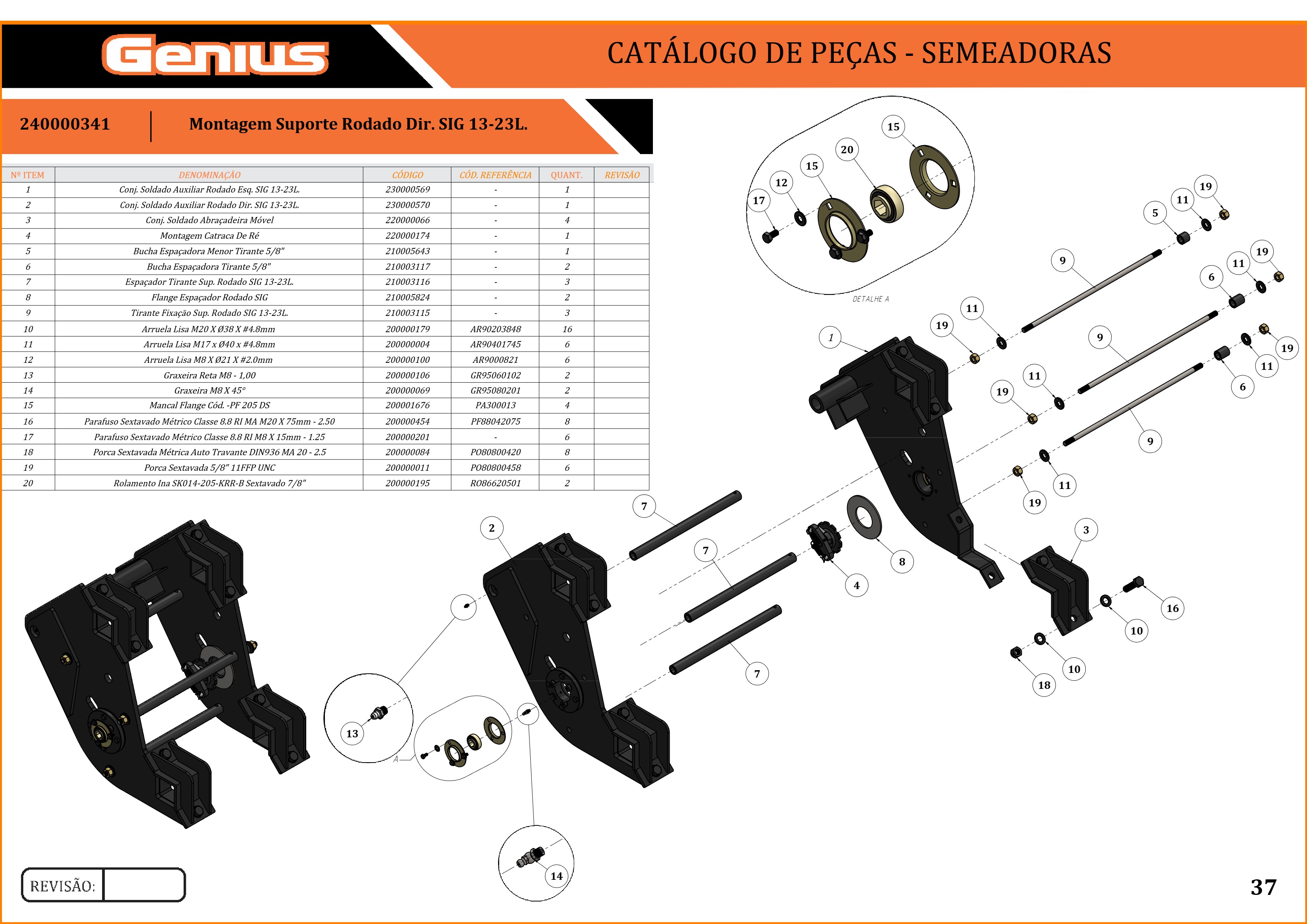 Montagem Suporte Rodado Dir. SIG 13-23L