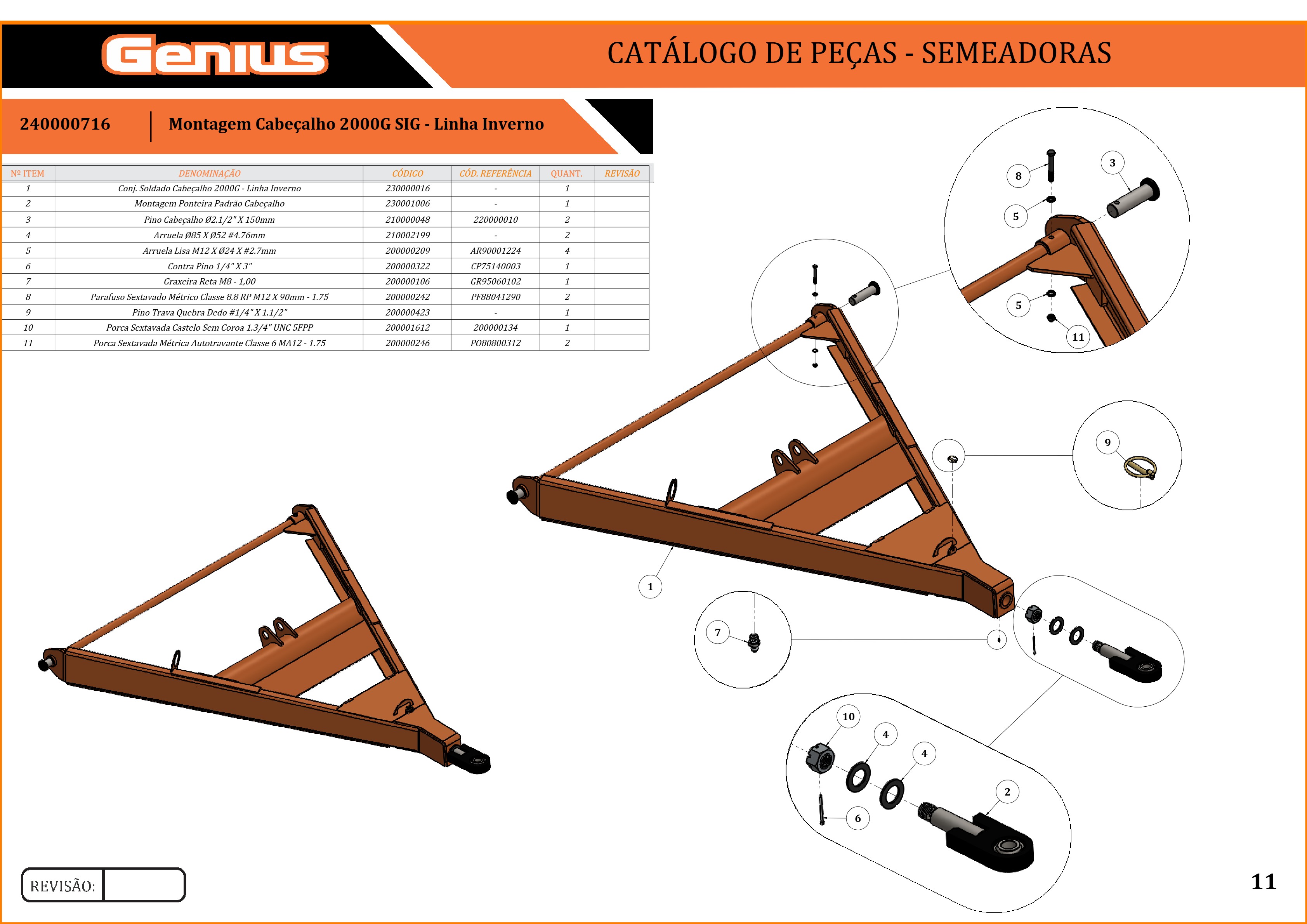 Montagem Cabeçalho 2000G SIG - Linha Inverno