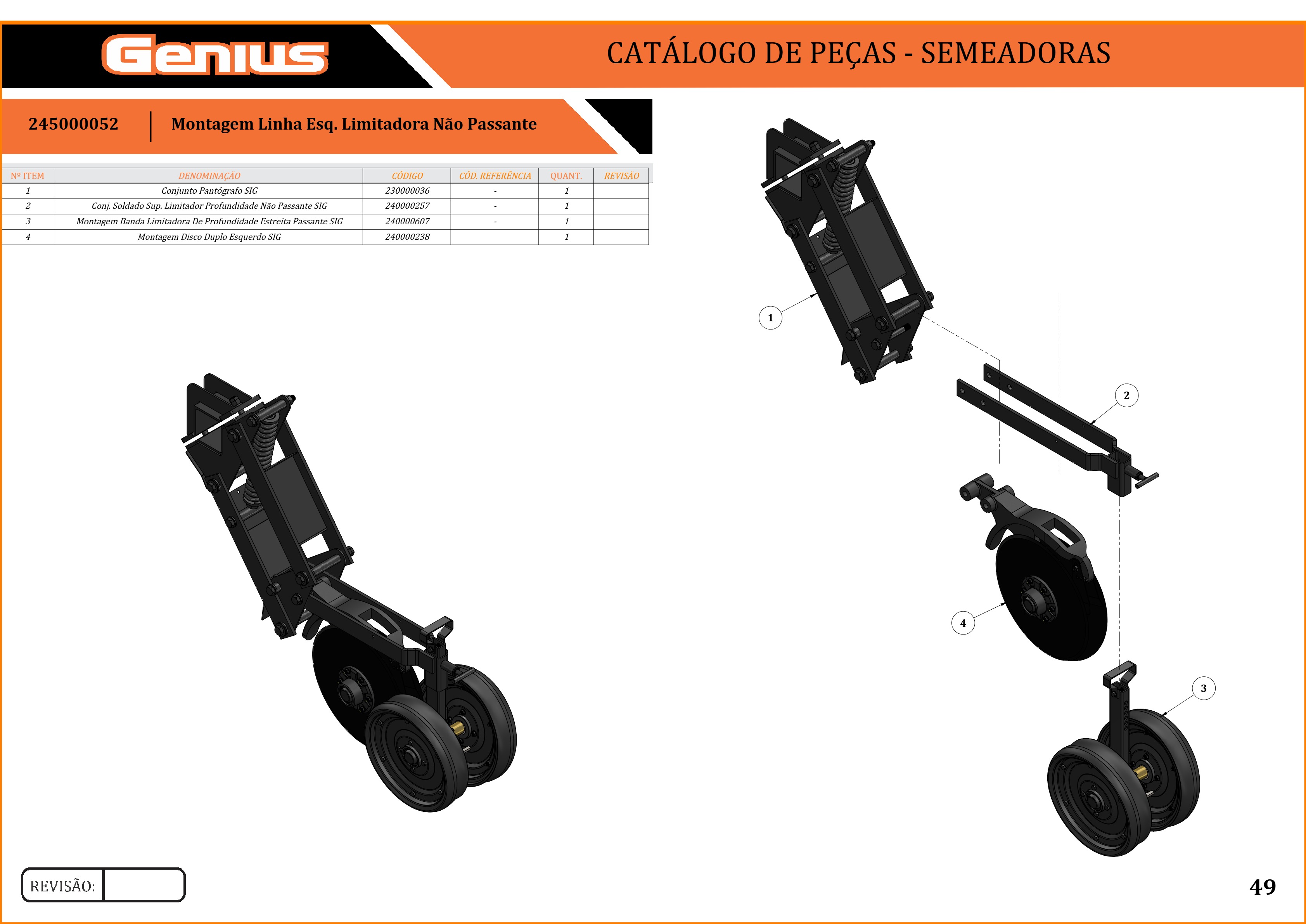 Montagem Linha Esq. Limitadora Não Passante